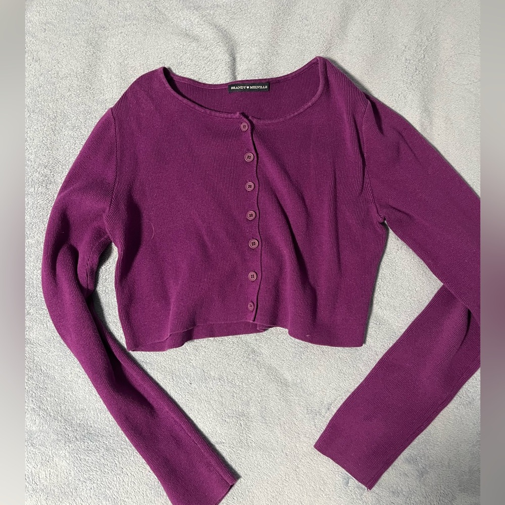 DONATING TOMORROW Rare Brandy Melville purple/plum athena top
